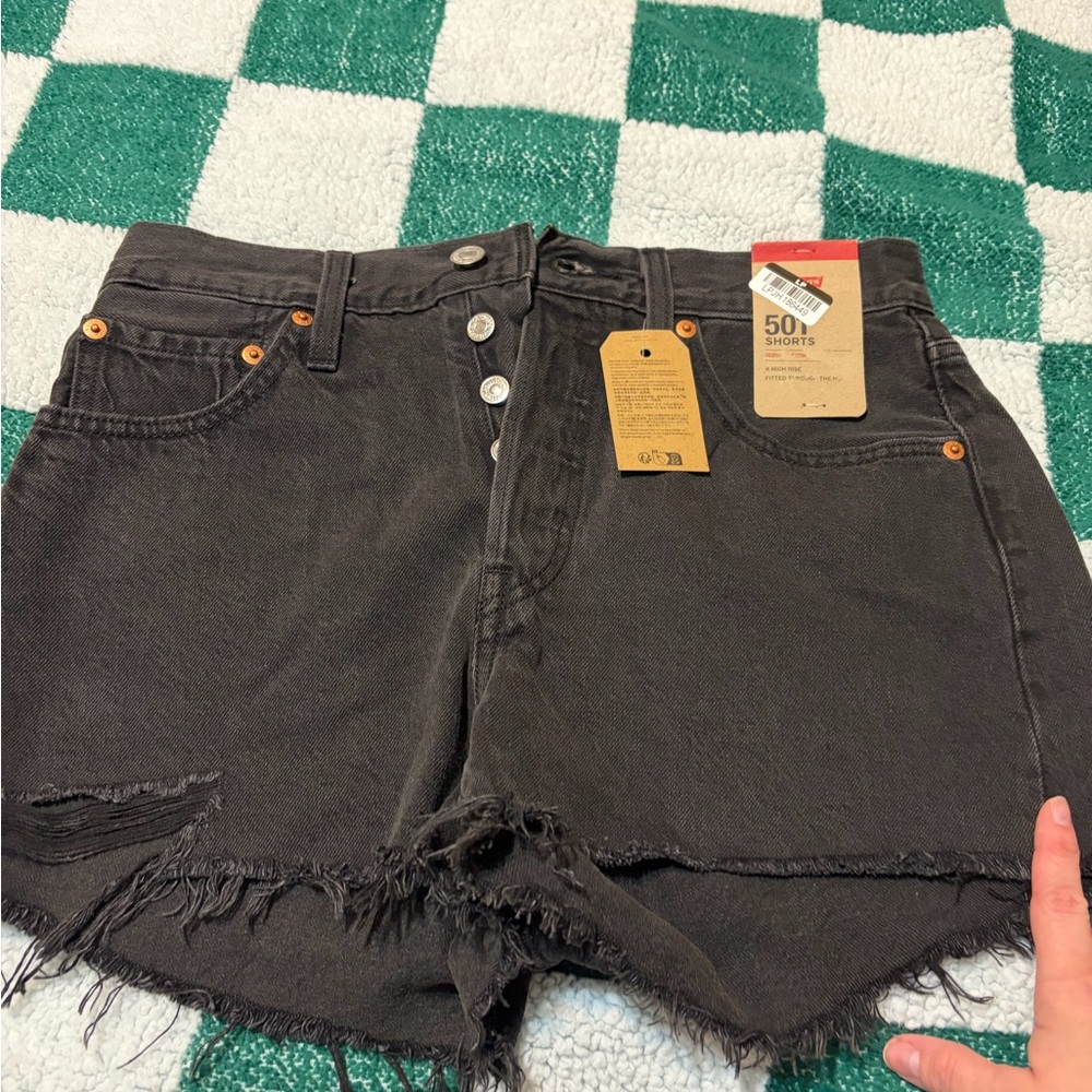 Levi's Charcoal Jean Shorts